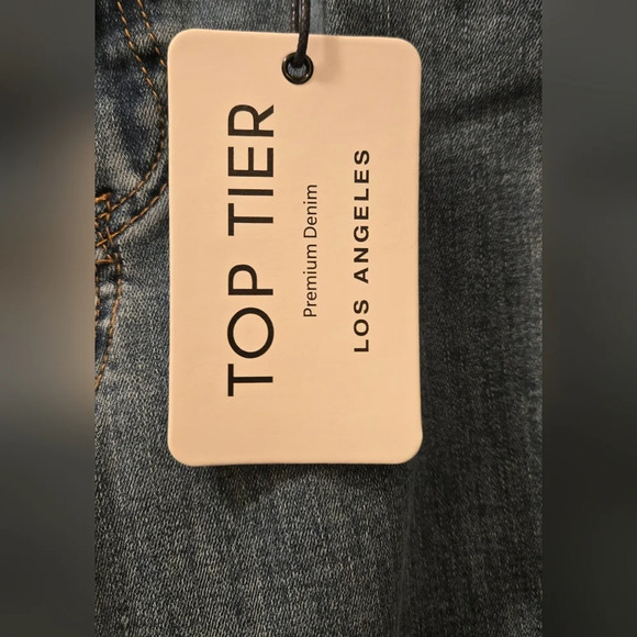 High Waisted Crossover Straight Jeans - Picture 7 of 14